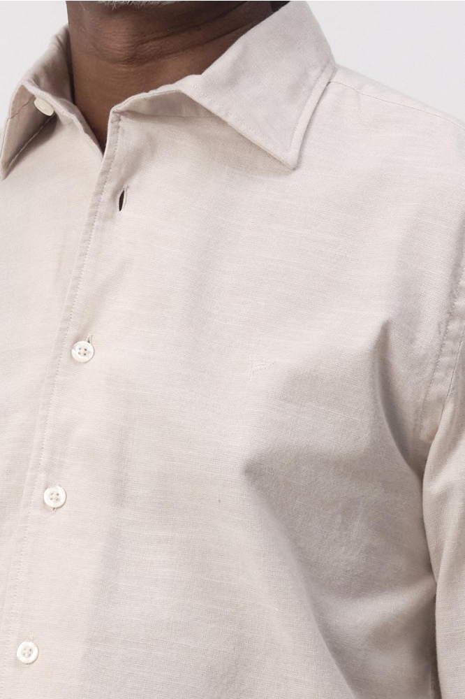 SAWYER CASUAL OVERHEMD LM 096149 8032 Doeskin beige